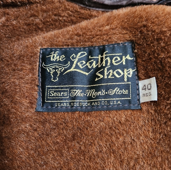 Men's Vintage Leather Jacket size 40 reg - Picture 8 of 9